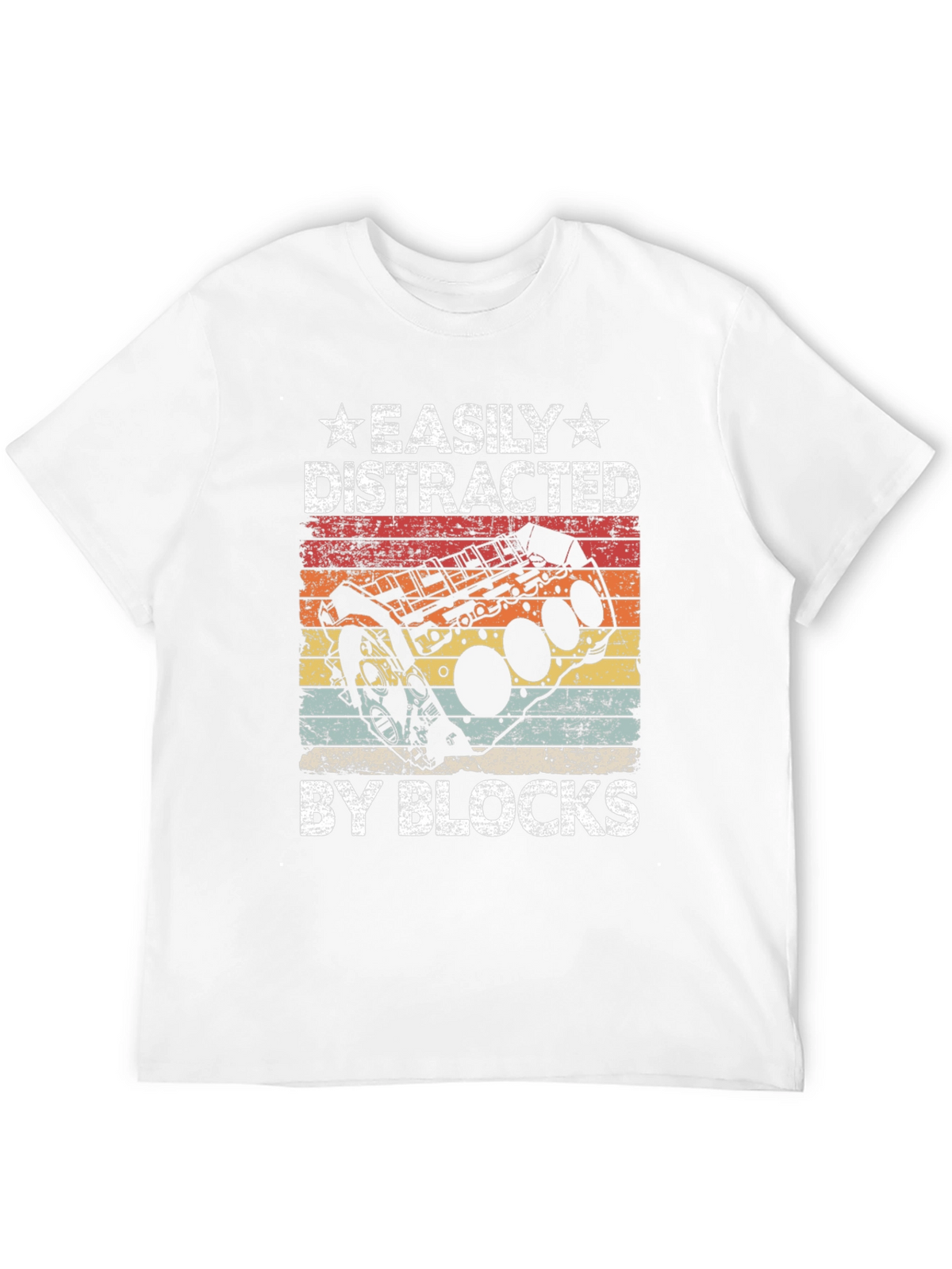 Easily Distracted By Blocks T-Shirt - Mechanic