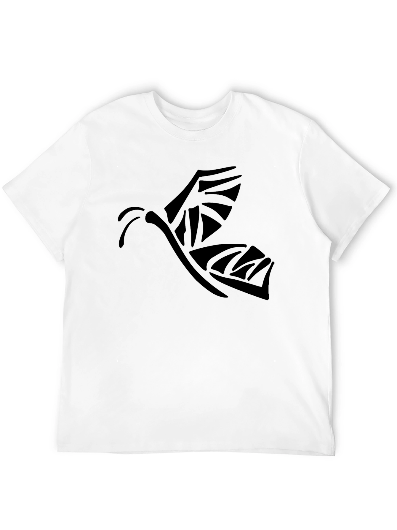 Tribal Butterfly Graphic Black T-Shirt