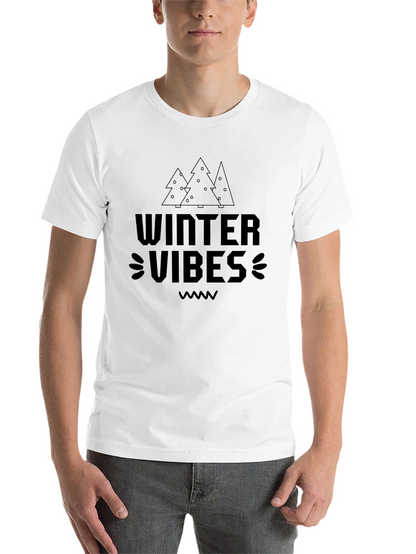 Winter Vibes Black T-Shirt