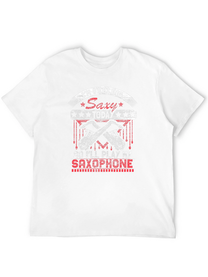 Saxy Saxophone Player Black T-Shirt