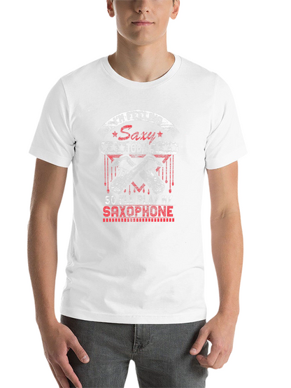 Saxy Saxophone Player Black T-Shirt