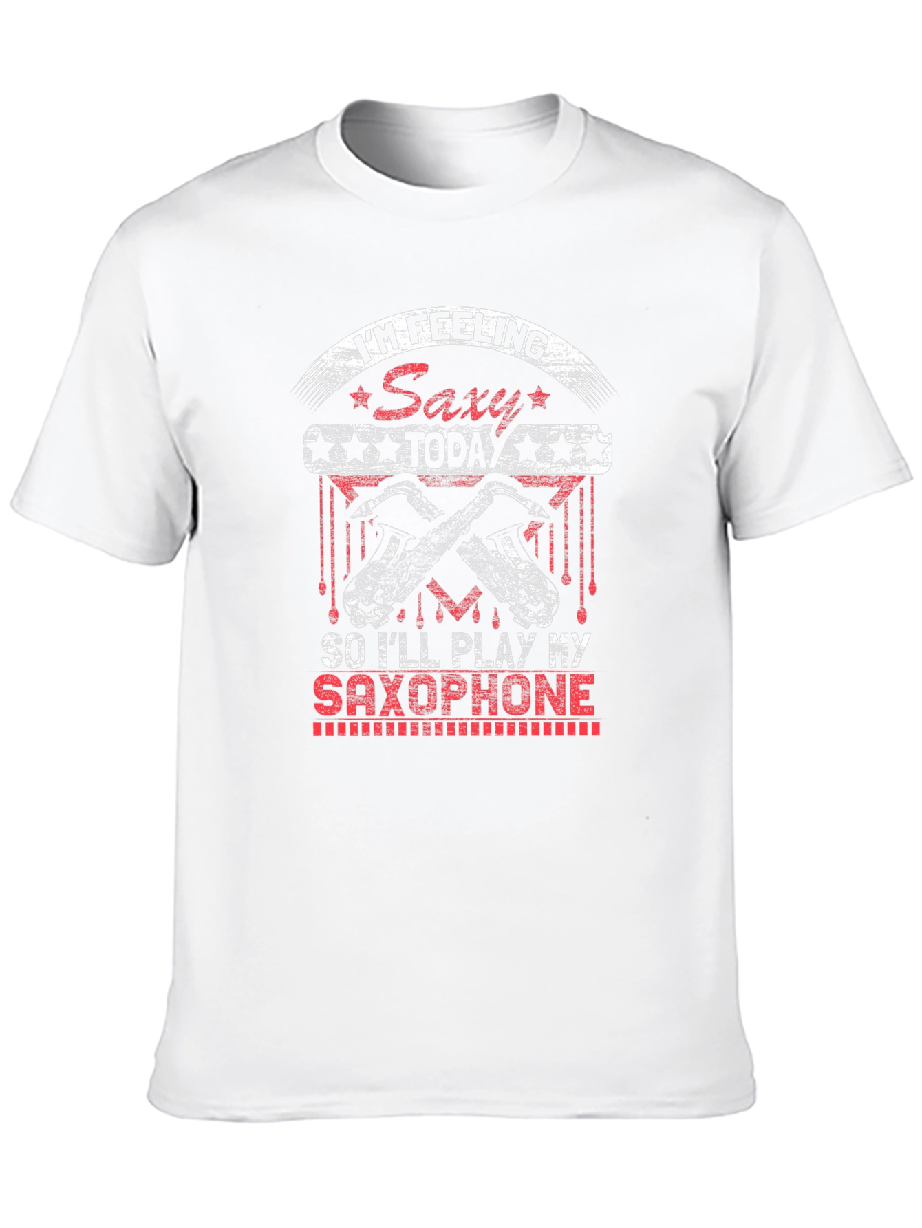 Saxy Saxophone Player Black T-Shirt