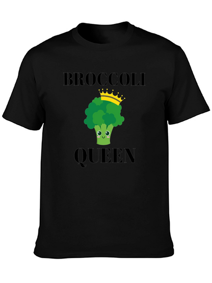 Broccoli Queen T-Shirt - Funny Vegetarian Tee