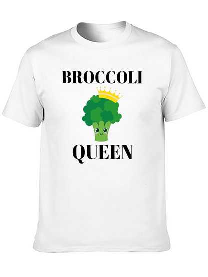 Broccoli Queen T-Shirt - Funny Vegetarian Tee
