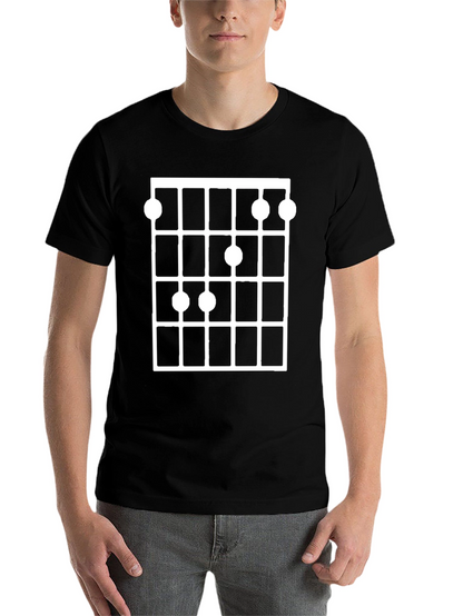 Ukulele Chord Chart Graphic Tee - Black