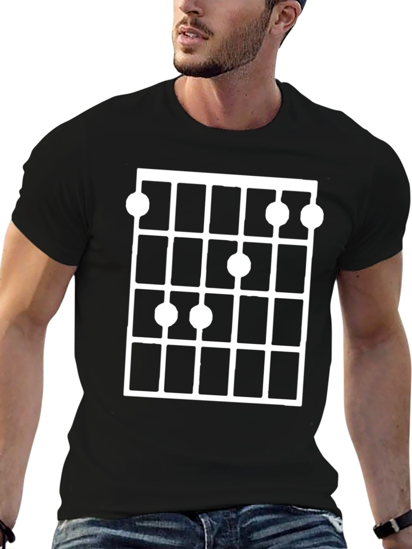Ukulele Chord Chart Graphic Tee - Black