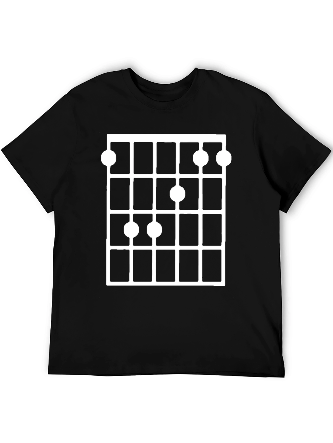 Ukulele Chord Chart Graphic Tee - Black