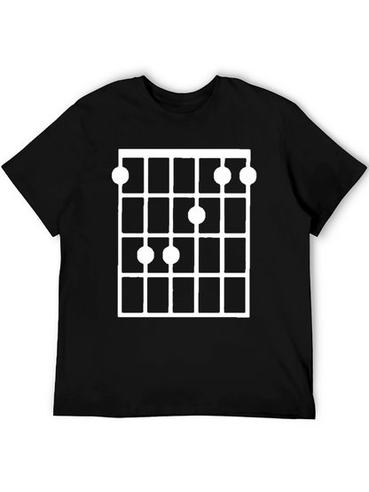 Ukulele Chord Chart Graphic Tee - Black