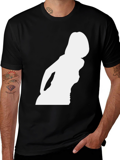 Silhouette Graphic Tee - Bold Black T-Shirt