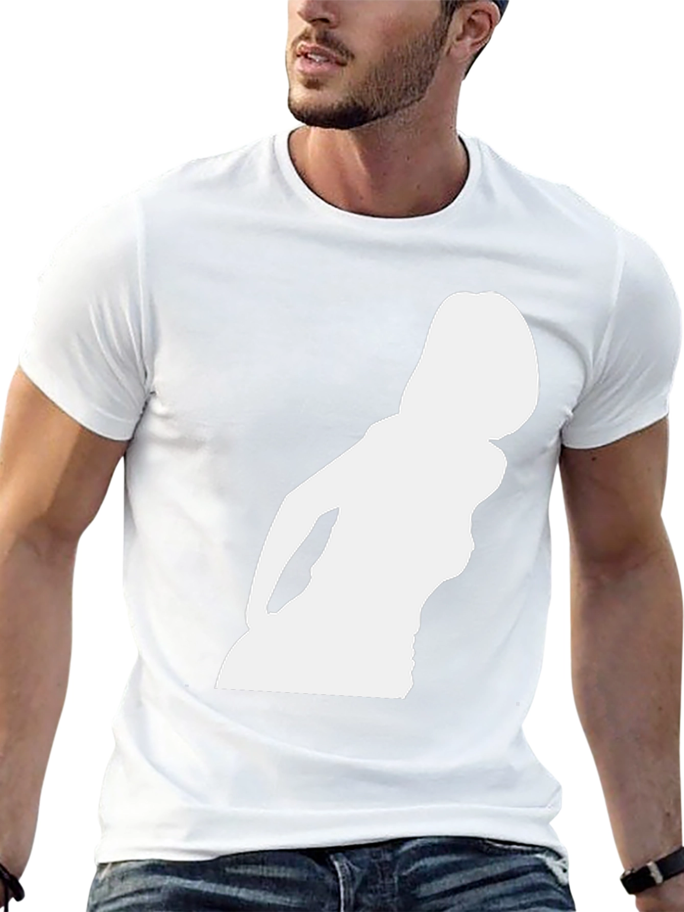 Silhouette Graphic Tee - Bold Black T-Shirt