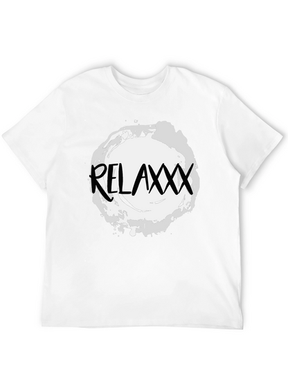 Relaxxx Black T-Shirt - Casual Graphic Tee