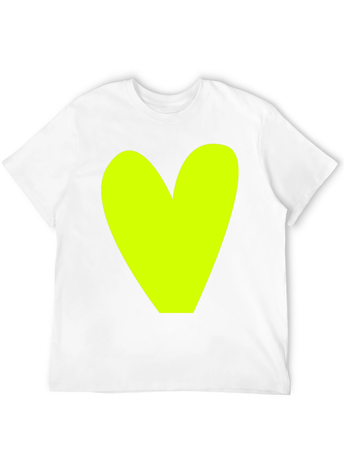 Bold Heart Graphic Tee - Black Cotton Casual Shirt