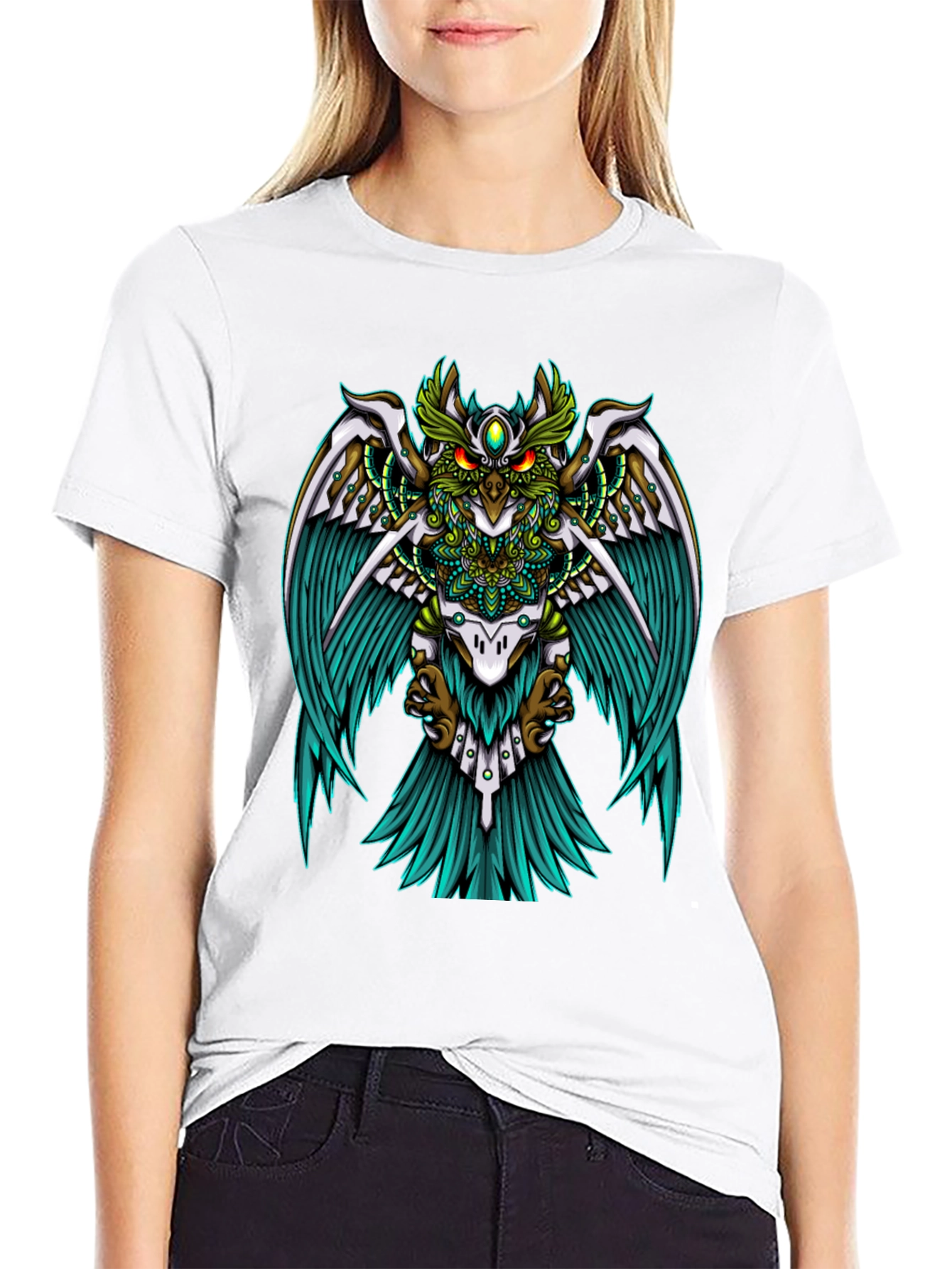 Mystic Owl Graphic Tee - Unisex Black T-Shirt