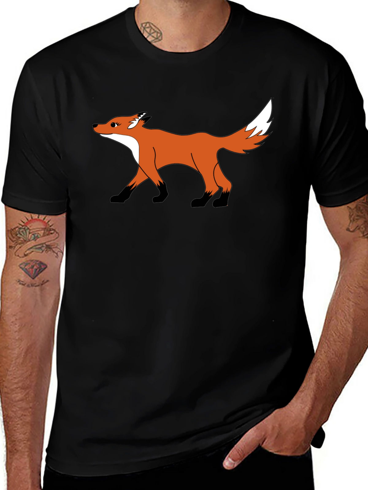 Fox Graphic Black T-Shirt