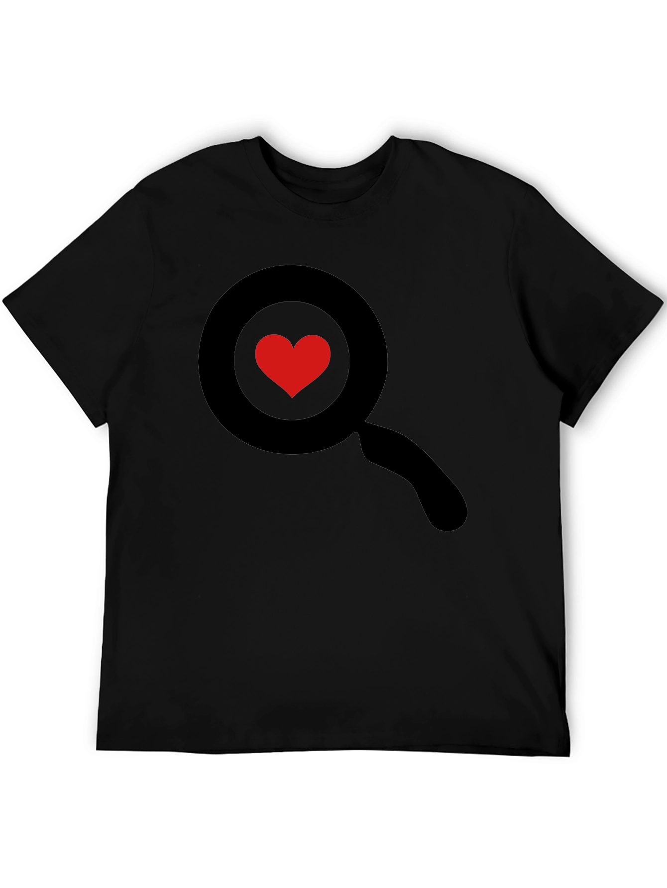 Heart Search Black T-Shirt