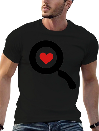 Heart Search Black T-Shirt