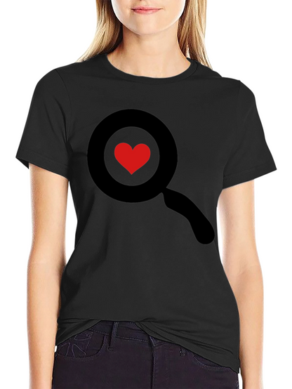 Heart Search Black T-Shirt