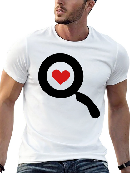 Heart Search Black T-Shirt