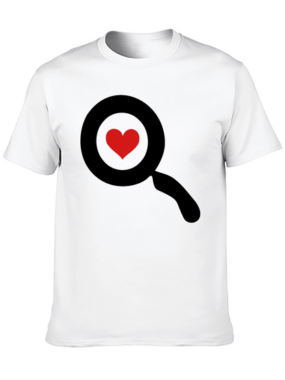 Heart Search Black T-Shirt