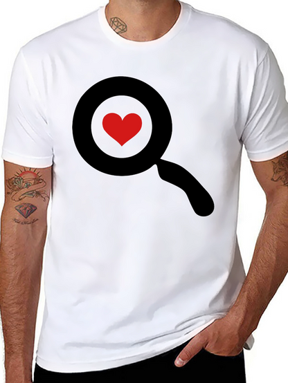 Heart Search Black T-Shirt