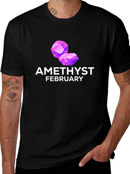Amethyst February Birthstone T-Shirt