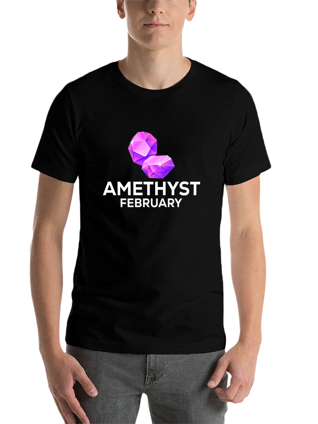 Amethyst February Birthstone T-Shirt