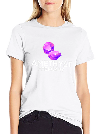Amethyst February Birthstone T-Shirt