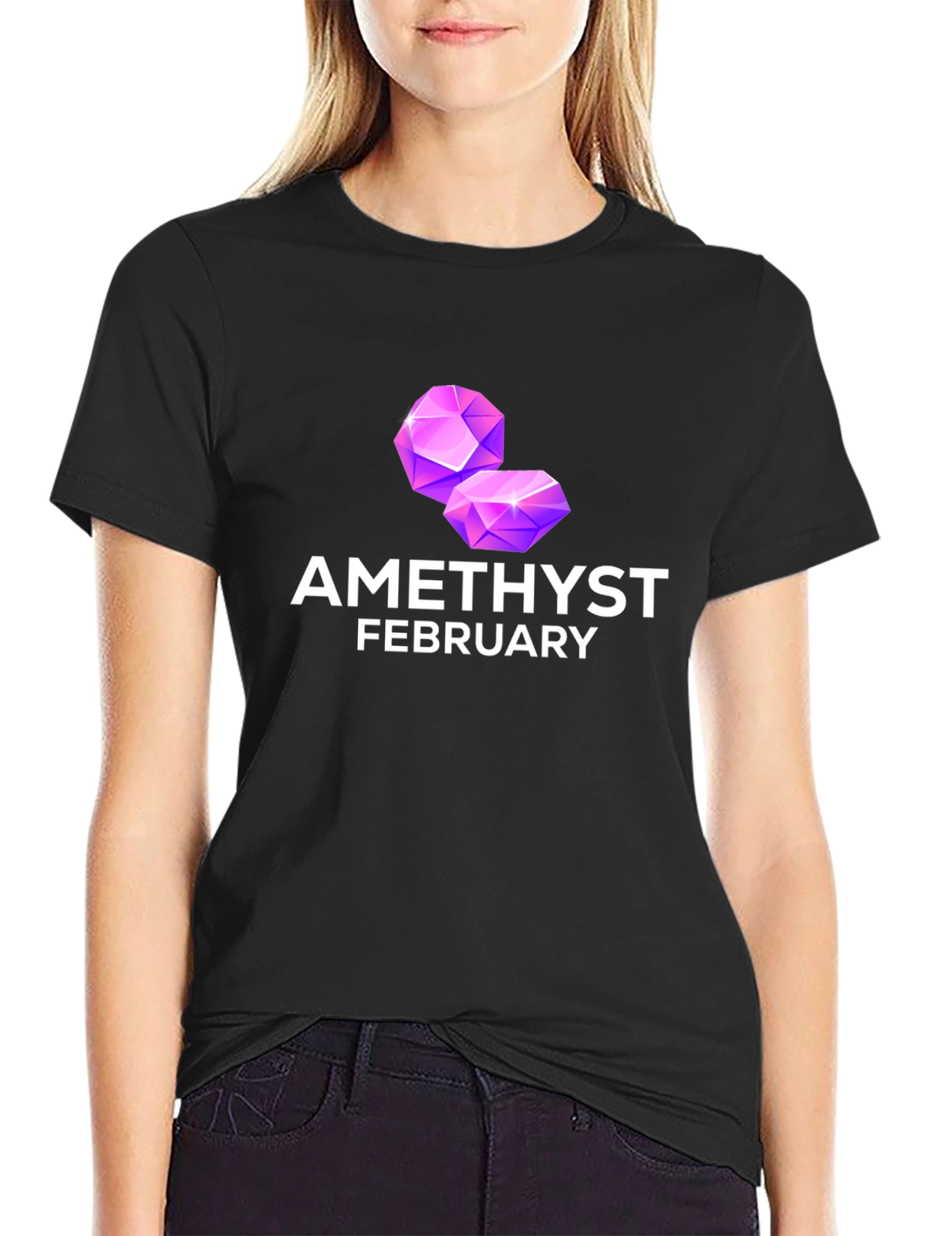 Amethyst February Birthstone T-Shirt