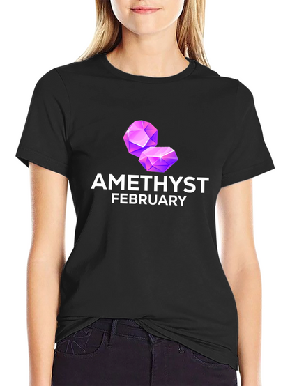 Amethyst February Birthstone T-Shirt