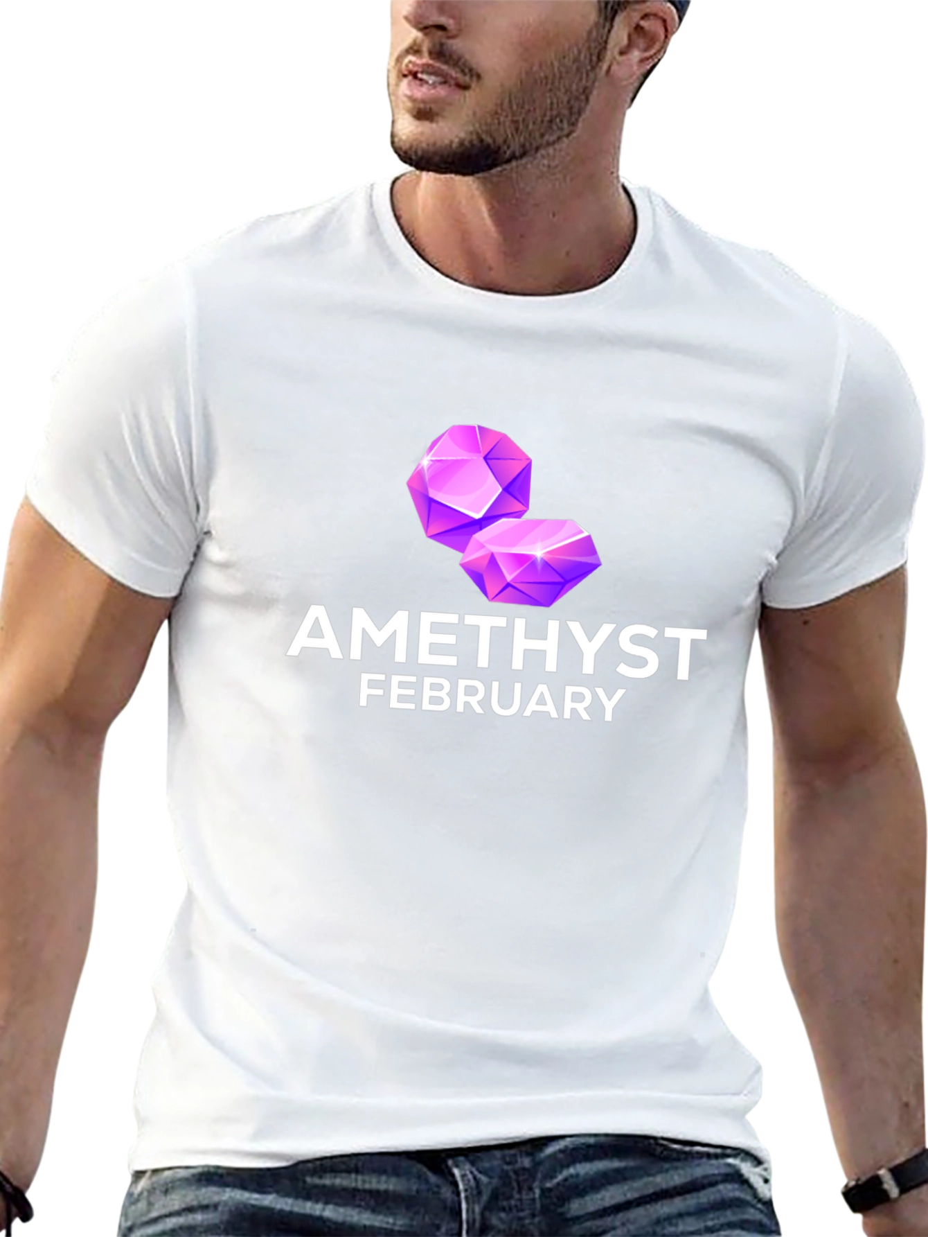 Amethyst February Birthstone T-Shirt