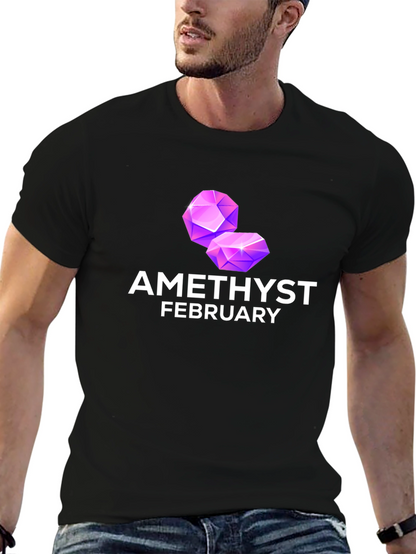 Amethyst February Birthstone T-Shirt