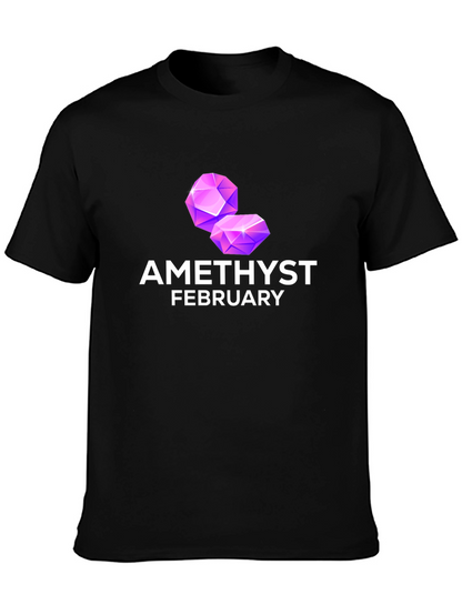 Amethyst February Birthstone T-Shirt