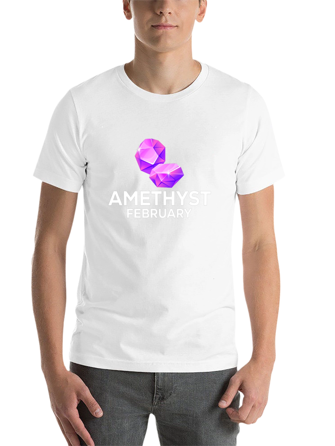 Amethyst February Birthstone T-Shirt