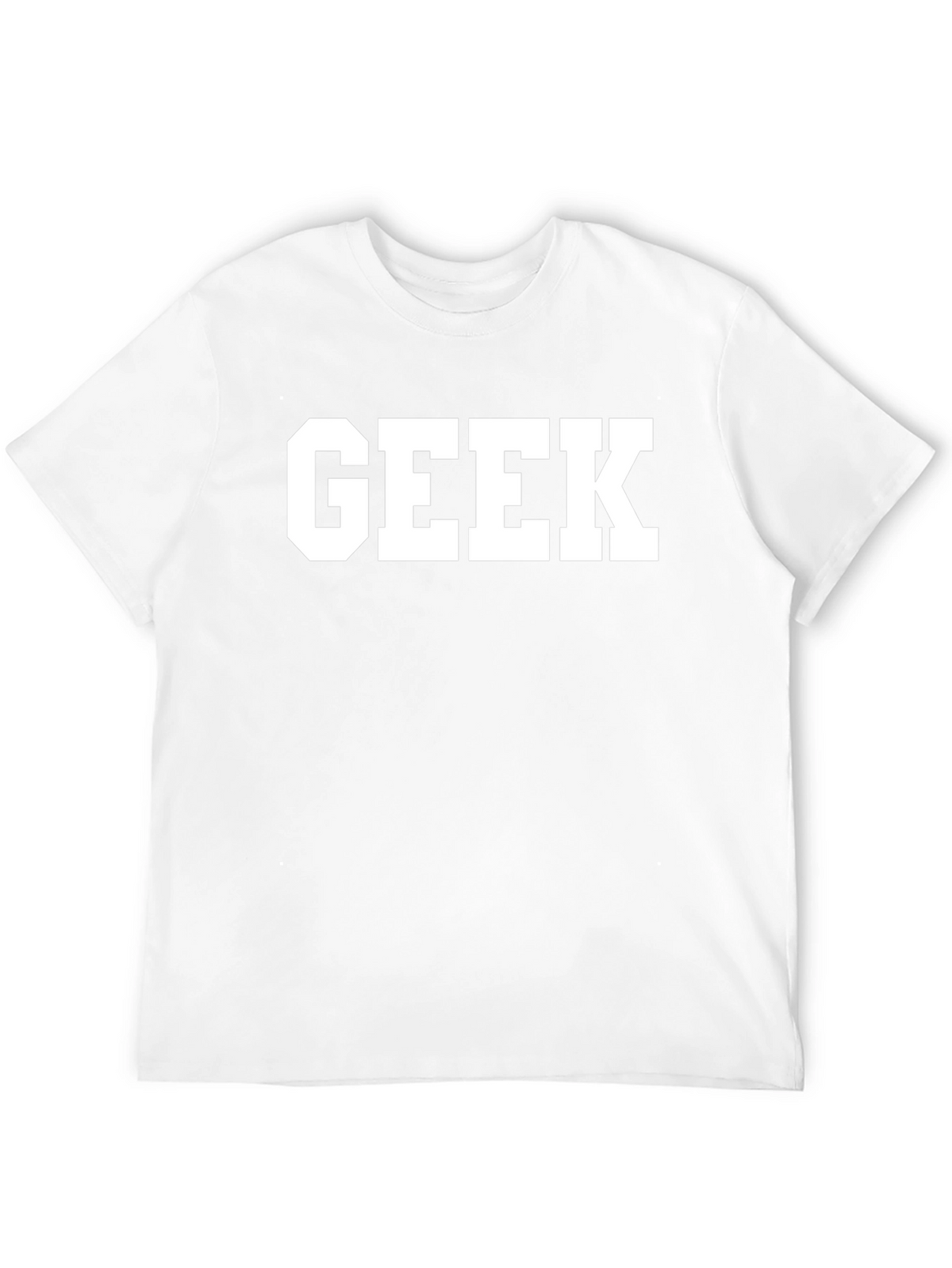 Geek Bold Print Black T-Shirt