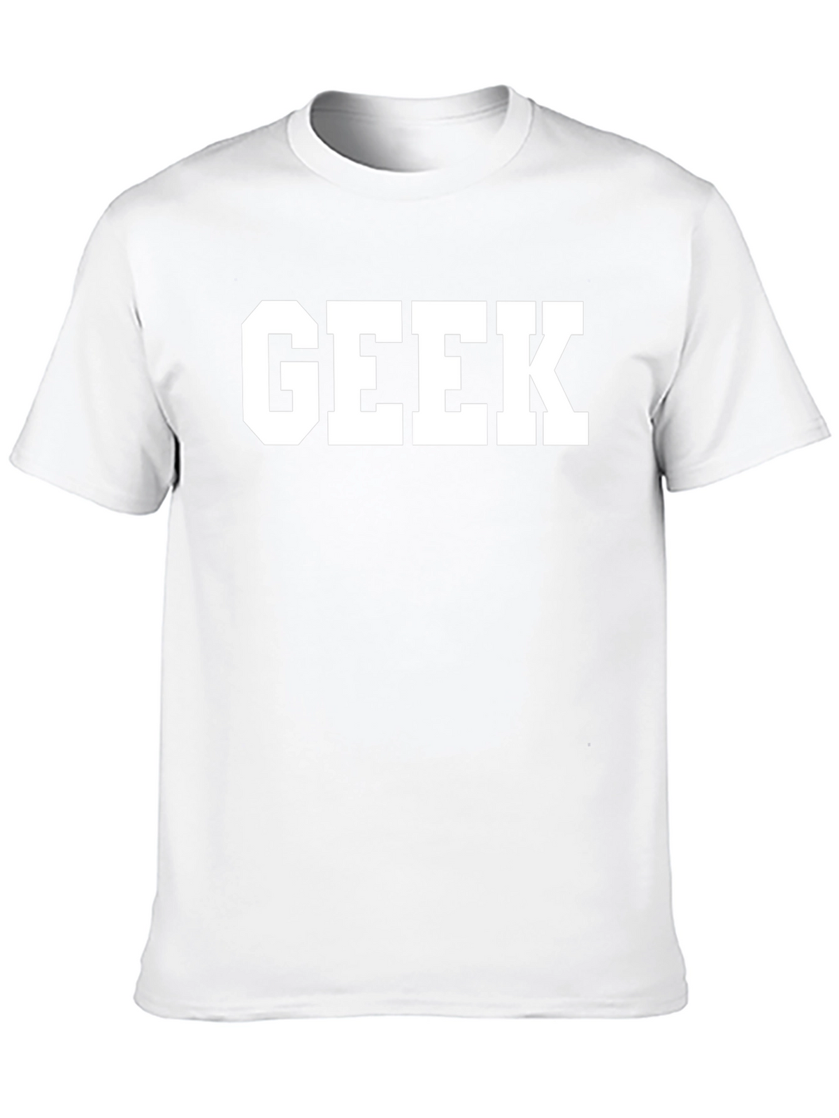 Geek Bold Print Black T-Shirt