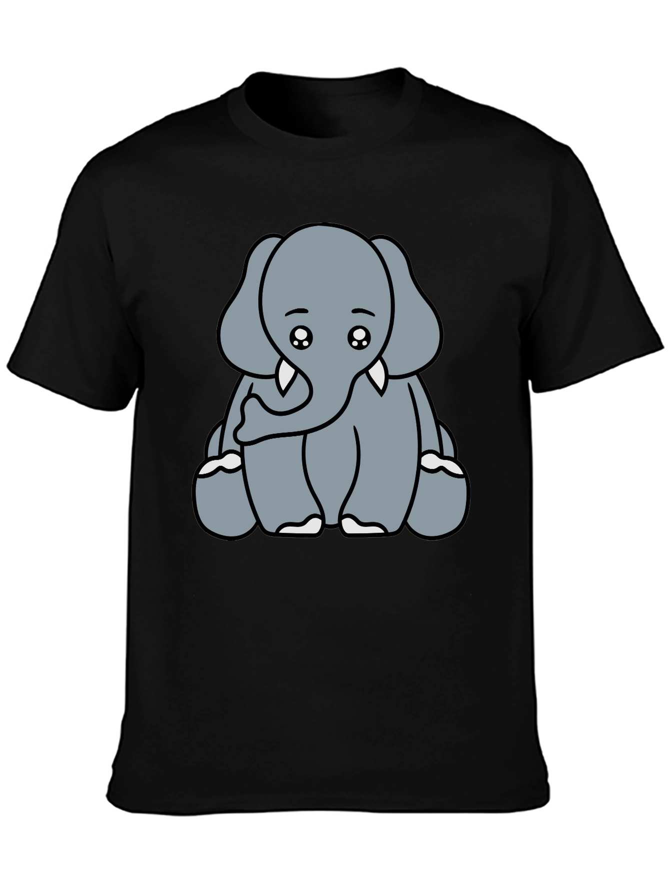 Cute Elephant Graphic Tee - Soft Cotton Blend