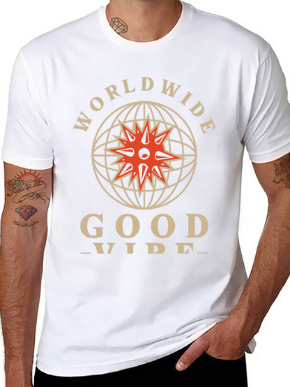 Worldwide Good Vibes Black Graphic Tee