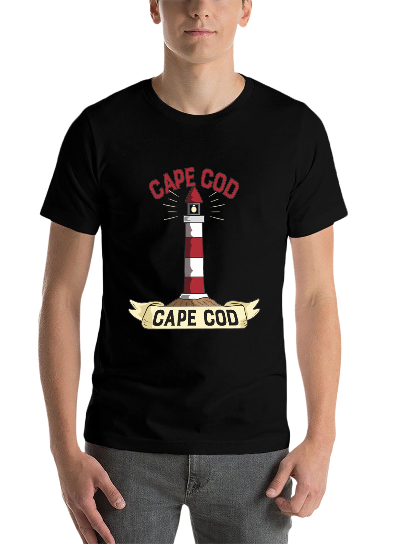 Cape Cod Lighthouse Graphic T-Shirt
