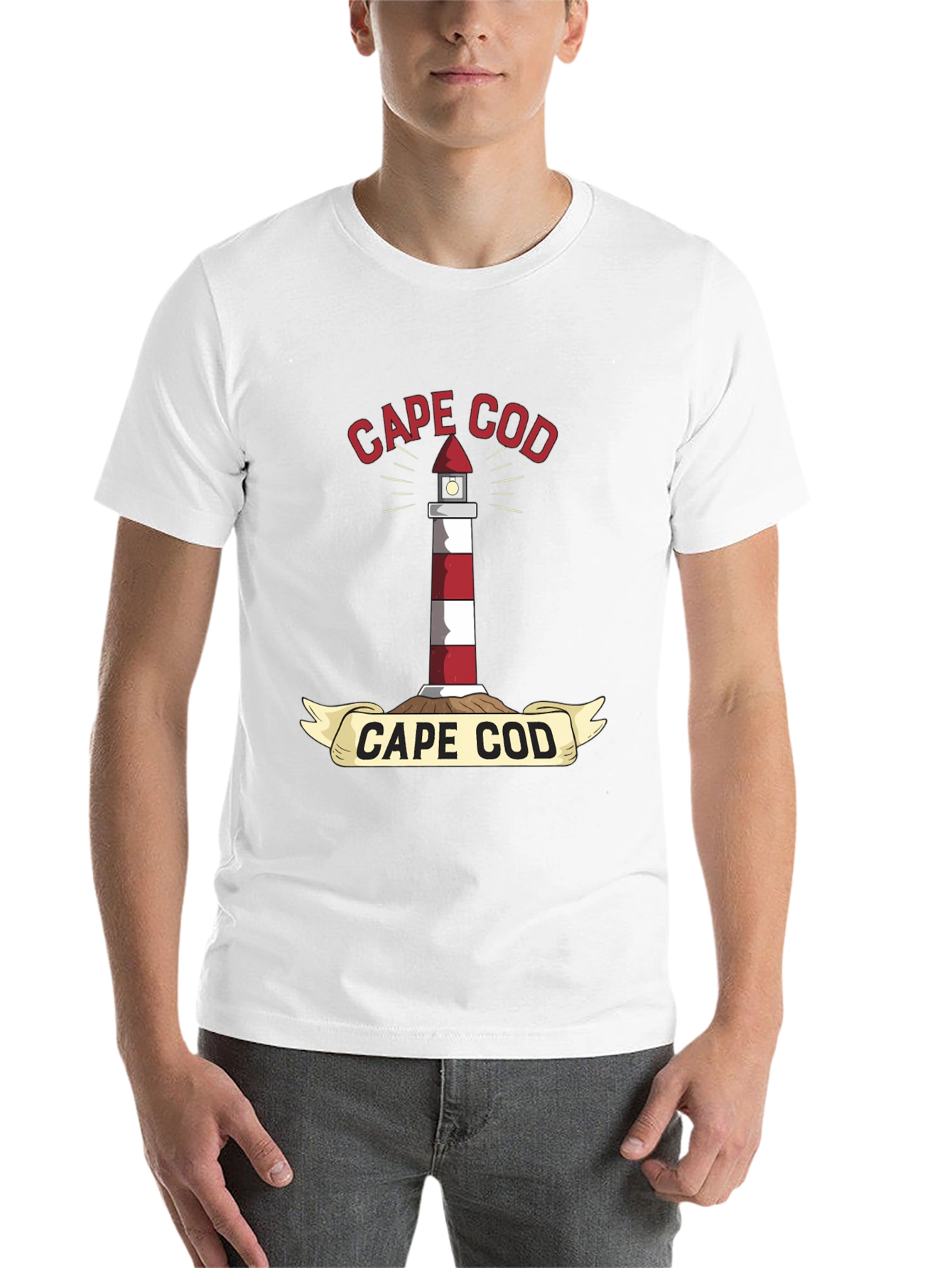 Cape Cod Lighthouse Graphic T-Shirt