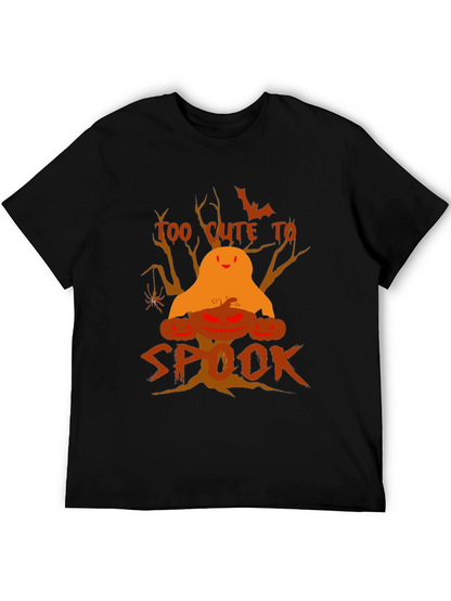 Halloween Too Cute to Spook Black T-Shirt