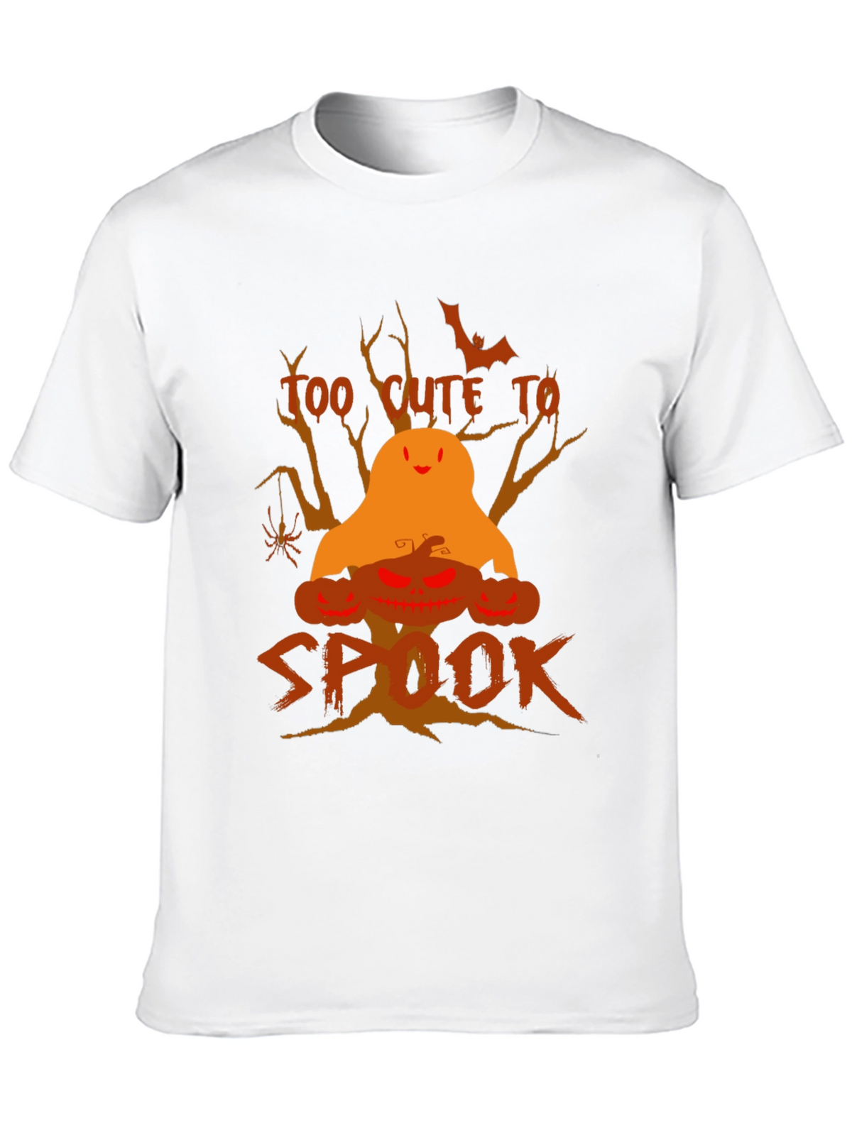 Halloween Too Cute to Spook Black T-Shirt