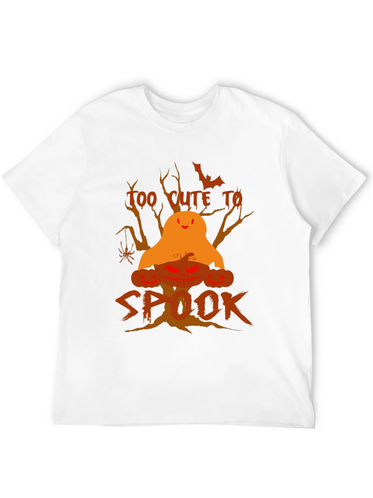 Halloween Too Cute to Spook Black T-Shirt
