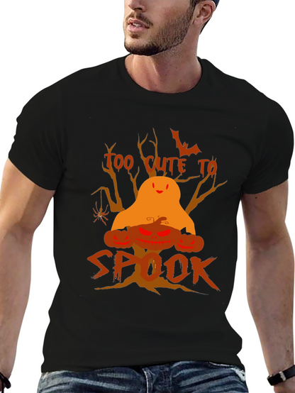 Halloween Too Cute to Spook Black T-Shirt