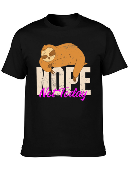 Nope Not Today Sloth Graphic Tee