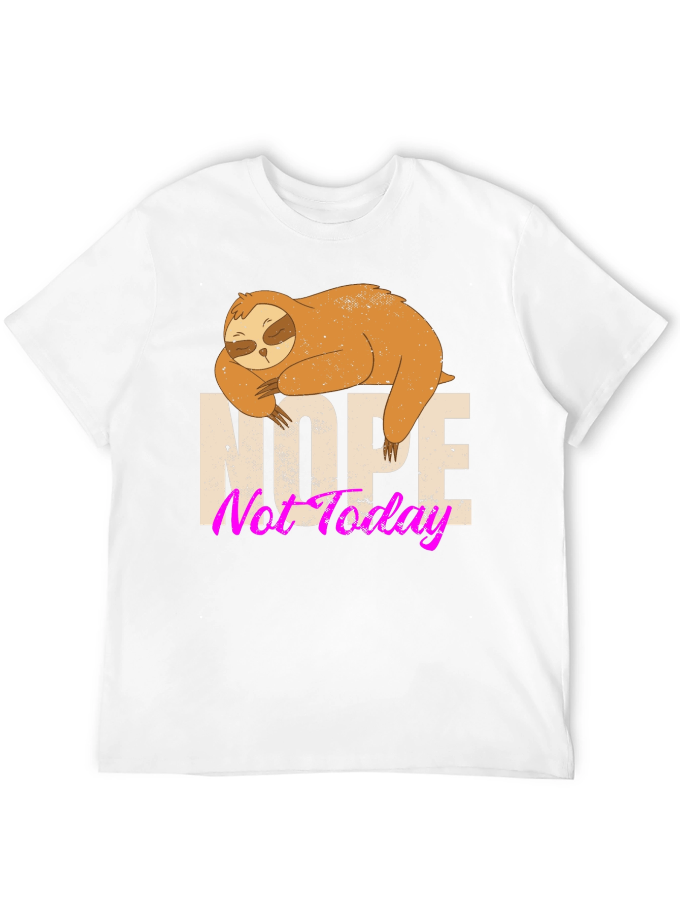 Nope Not Today Sloth Graphic Tee