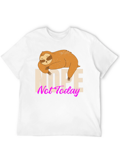 Nope Not Today Sloth Graphic Tee
