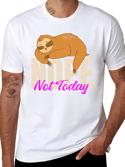 Nope Not Today Sloth Graphic Tee