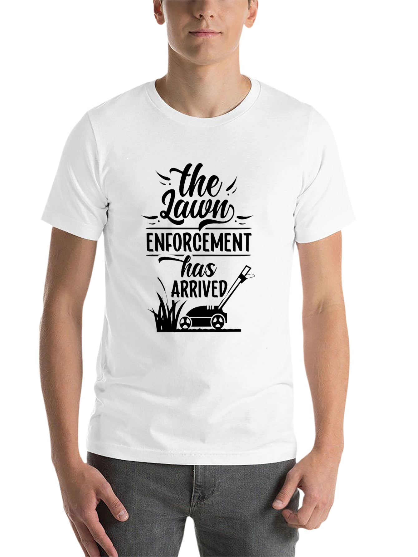 Lawn Enforcement Funny Graphic Tee