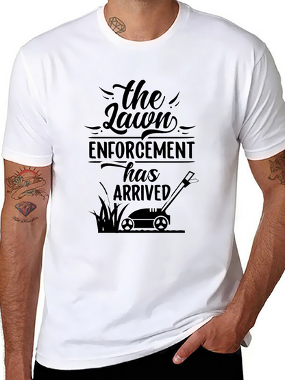 Lawn Enforcement Funny Graphic Tee