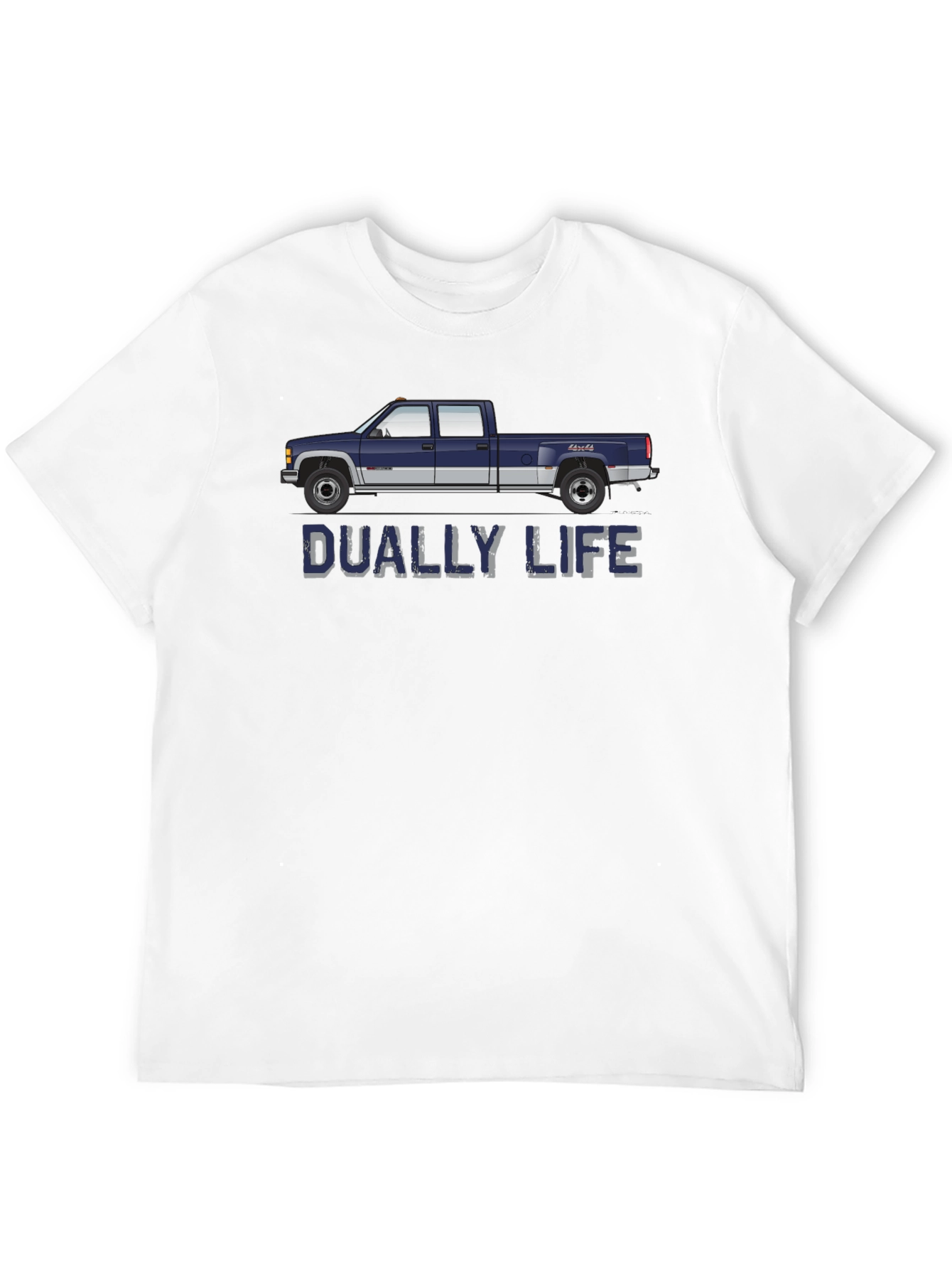 Dually Life Truck T-Shirt - Black Graphic Tee